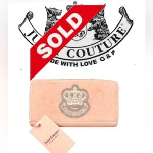 SOLD*****Pink Juicy Couture velour Wallet